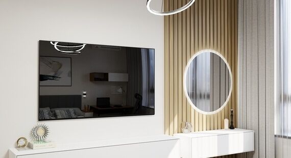 ЖК "Талисман": готовый дизайн проект в стиле "Модернизм". Площадь 33.63 м²