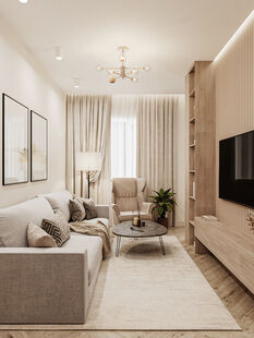 Фото № 4: Дизайн-проект пятикомнатной квартиры 113.89  м² Стиль Модернизм для ЖК Ольховский Парк