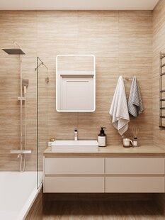 Фото № 2: Дизайн-проект трехкомнатной квартиры 65.4  м² Стиль Модернизм для ЖК Life Варшавская