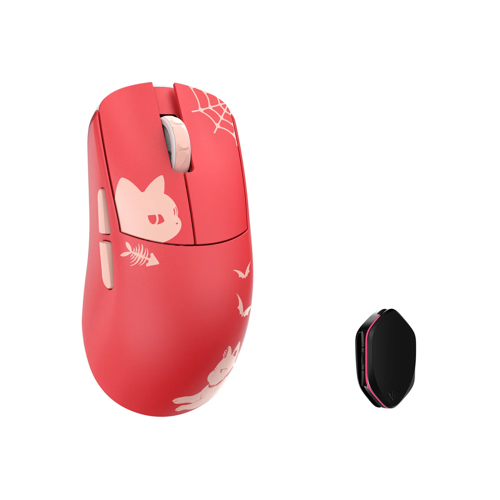 マウス・トラックボール wlmouse ying red Wlmouse YING Magnesium (Red, TTC Nihil Transparent Black Dot
