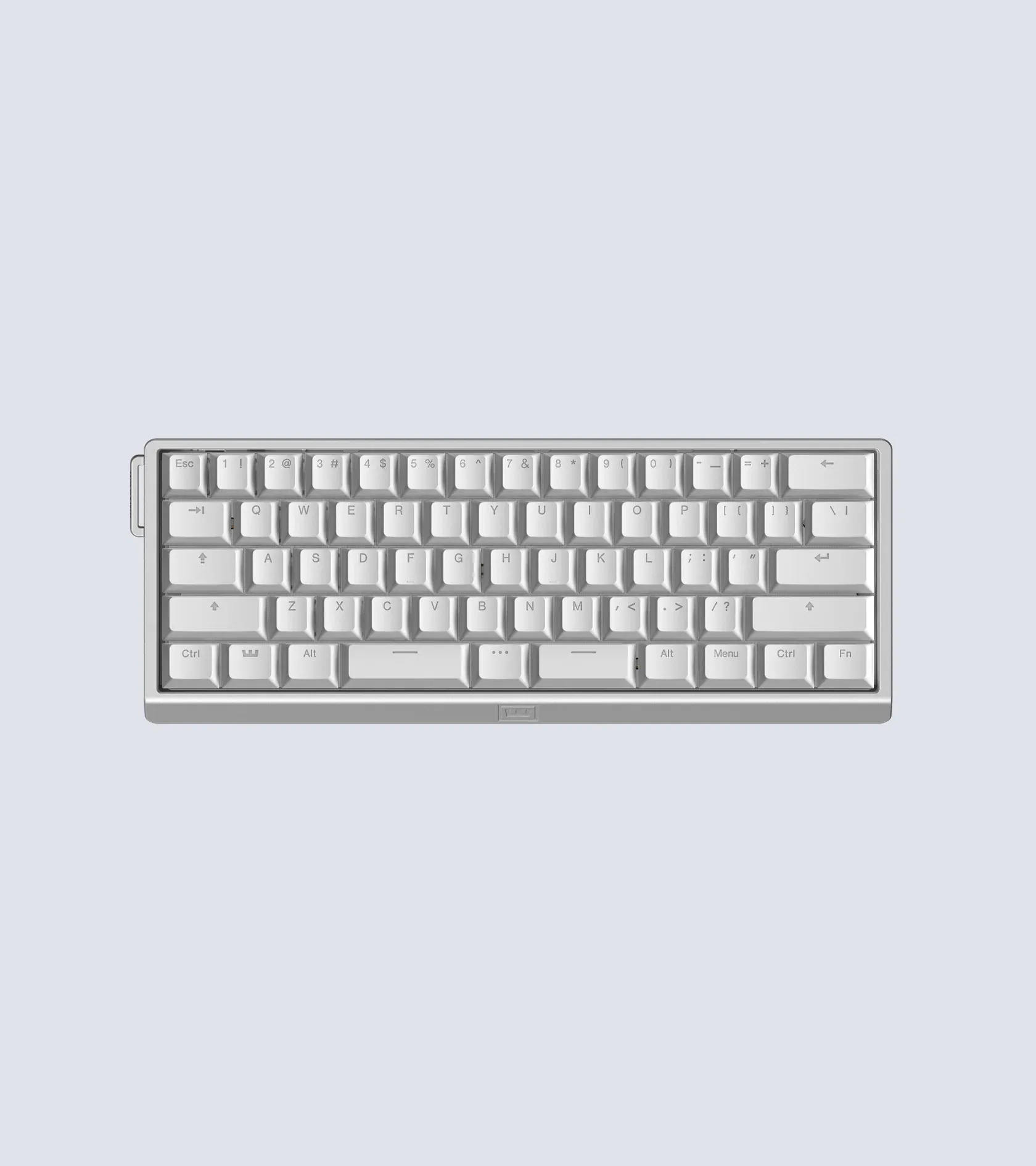 Wooting 60HE v2 (Bright Silver, Алюминий, ANSI Split) — цена 28990