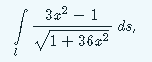 Условие: Вычислить l - кусок параболы у = 3x^2 - 9, соединяющей т. А(0; -9) и т. В(3; 18).
В случае получения дробного ответа представить его в виде десятичной дроби. Целая часть отделяется от дробной запятой.