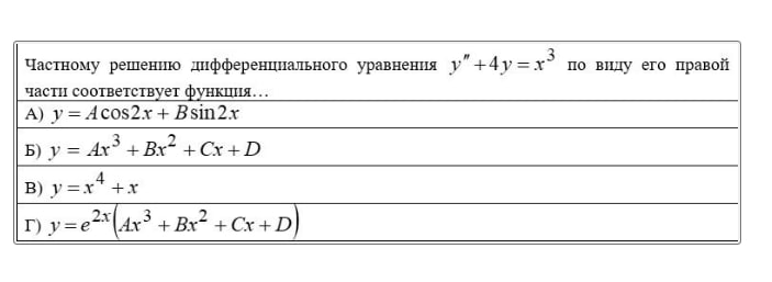 Условие: Выбери правильный вариант