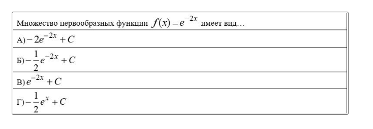 Условие: Выбери правильный вариант