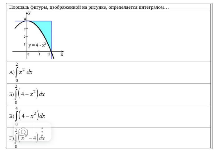 Условие: Выбери правильный вариант