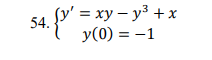 Условие: Найдите приближенное решение задачи Коши в виде суммы трех первых отличных от
нуля членов ряда Маклорена.