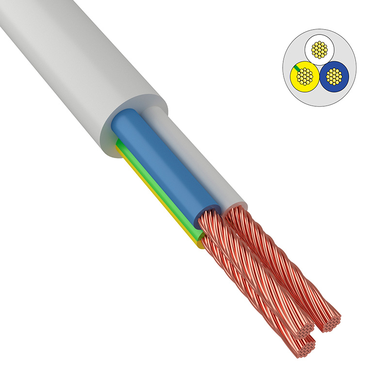 Провод Соединительный ПВС 3х2,5 Мм² 100 М Белый ГОСТ 7399-97.