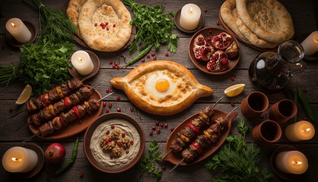 Грузинский пир — NanoBanana 1