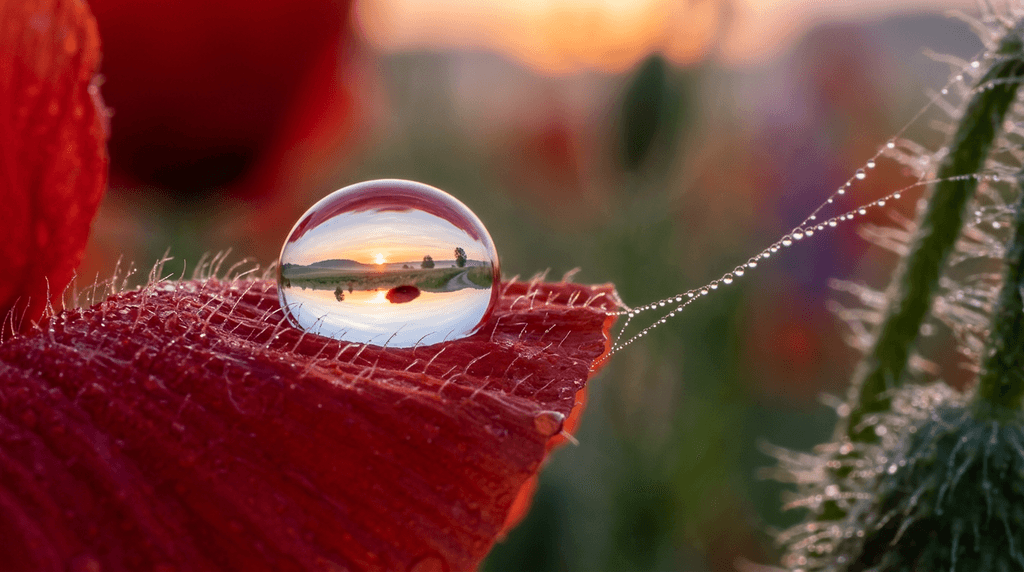 Капля росы на маке — NanoBanana 2