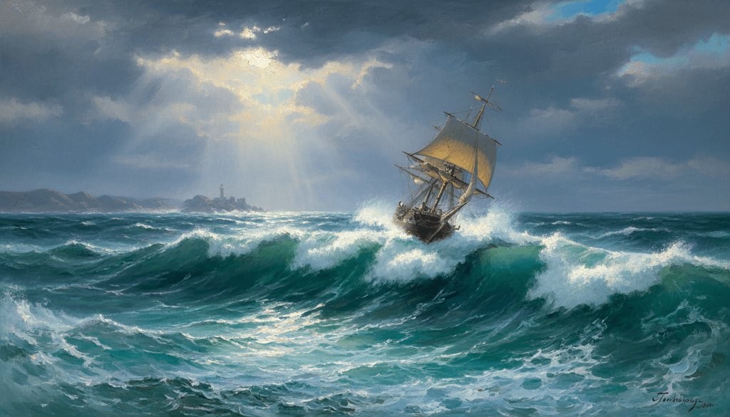 Айвазовский — буря — NanoBanana 1
