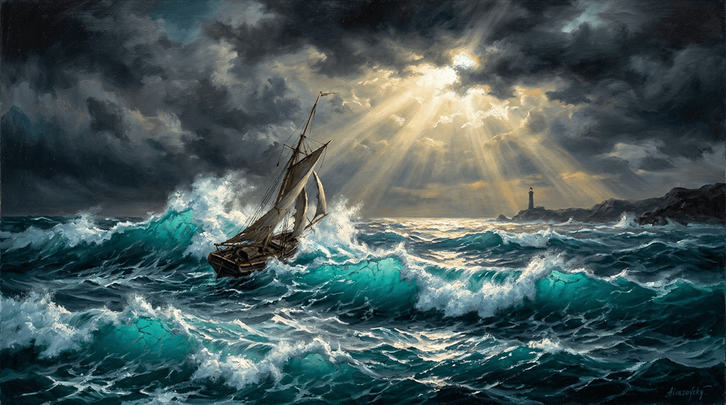 Айвазовский — буря — NanoBanana 2