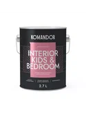 краска "interior kids&bedroom" для спален и детских комнат база с 2,7 л (1) "komandor" распродажа
