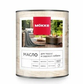 масло для террас mokke (белый) 1,8 л.