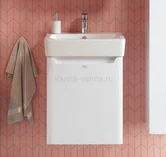 тумба подвесная lana 50см цвет белый под раковину mini 50