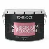 краска "interior kids&bedroom" для спален и детских комнат база с 9 л (1) "komandor" распродажа