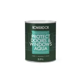 эмаль "protect doors&windows aqua" для окон и дверей база а 0,9 л (1/6) "komandor"