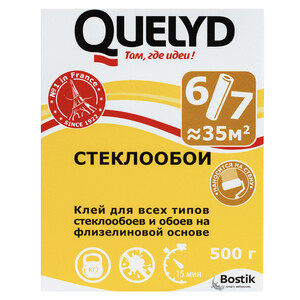 клей обойный quelyd для стеклообоев 400гр (уп.30)