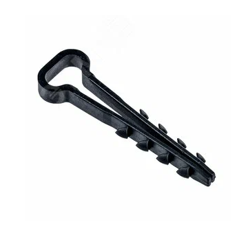 дюбель-хомут для круглого кабеля proxima 11-18 мм черный