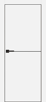 дв. полотно px-19 70*2000 рр белый черн молдинг/врезка/петли и замок agb, кромка черная с 4-х ст