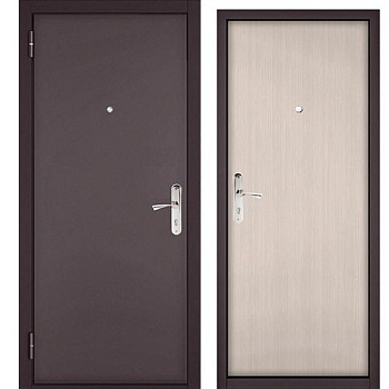 дверь мет. slim eco mp (правая, шоколад букле, мдф глад_дуб белый, -, 2050, 860)