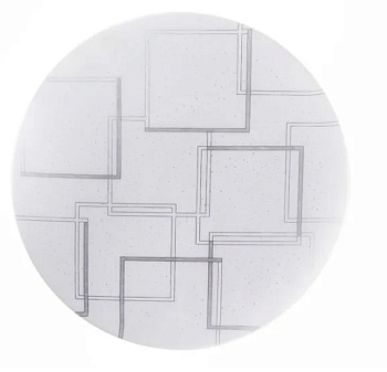 светильник настенно-потолочный светодиодный tango "грань" 18вт 6000к холодный свет, круглый