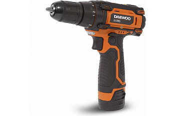 дрель-шуруповерт аккумуляторная daewoo daa 1220li, 12в, li-ion 2x1,5ач