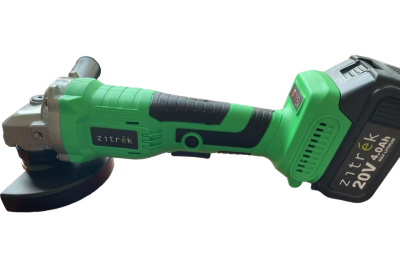 ушм аккумуляторная zitrek ag 20 pro, 20в, li-ion 4ач, 125мм