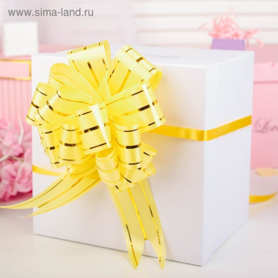 бант-шар №4,5 три золотых полосы