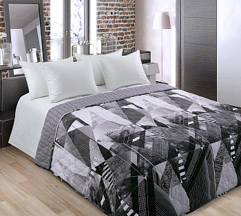 покрывало стеганое перкаль т-дизайн (урбан-2., 180*210, 2 сп)