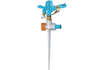 распылитель для шланга импульсный, с регулировкой угла горизонта распыления, латунный
