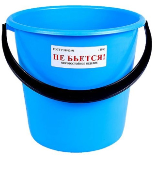 ведро 10л, подходит д/пищевых продуктов (пвд) мягкое в10-01, микс, онест