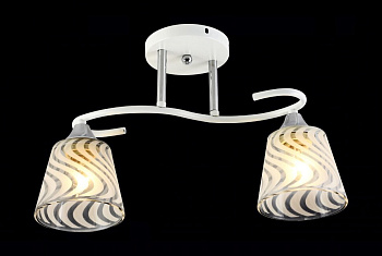 светильник потолочный мс-xa1391/2 wh+cr [01102912]