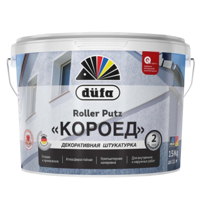 штукатурка "dufaretail" роллерная декоративная roller putz 15кг