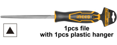 напильник трехгранный по металлу ingco hstf088 200мм