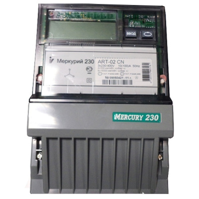 уценка счетчик меркурий 230 art-02 сn 10-100а 380в 1454 (д)