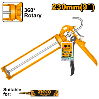 пистолет для герметика ingco hcg1709 industrial