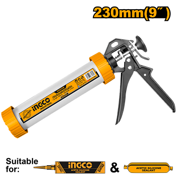 пистолет для герметика закрытый 235 мм ingco hcg0109 industrial