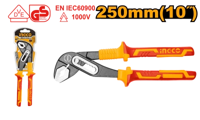 клещи переставные диэлектрические 250 мм ingco hipp28250 industrial