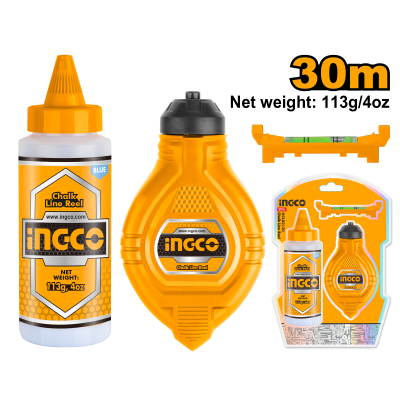 шнур разметочный 30 м ingco hclr0130