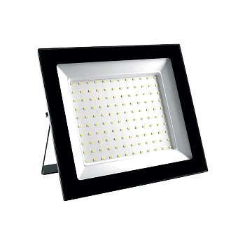 прожектор светодиодный saffit 2835smd, 150w 6400k ac220v/50hz ip65, черный в компактном корпусе, sfl90-150