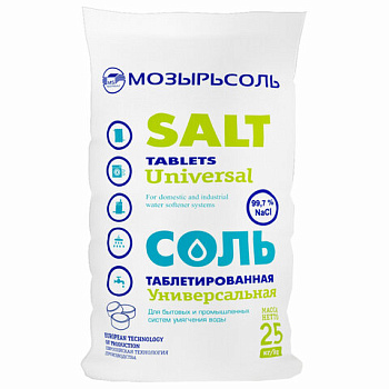 соль таблетированная 25 кг, тм "tablife (alfa)". nacl 99,7 %