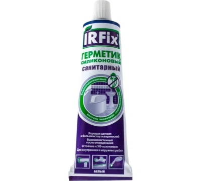 irfix герметик силиконовый санитарный irfix <br/>белый (60мл)
