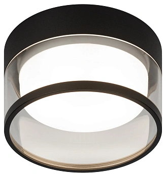 встраиваемый светильник под лампу gx53 эра kl82 bk черный