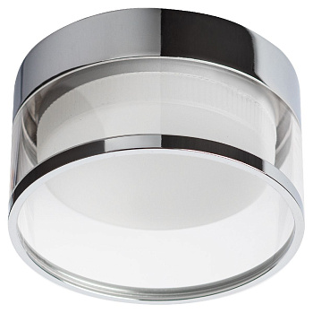 встраиваемый светильник под лампу gx53 эра kl82 ch хром