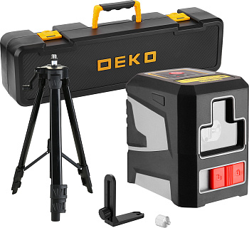 уровень лазерный deko dkll11 set 2 красный луч штатив в комплекте 15м