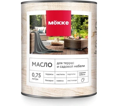 масло для террас mokke (лесной орех) 0,75 л.