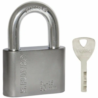 замок навесной pl-weather-1560 nickel 4 fin key ( pl-15-60) диск. /блистер (42287) (fuaro)