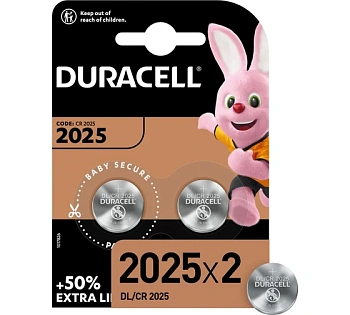 батарейки duracell dl/cr2025-2bl