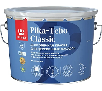 краска "pika-teho classic" база а для деревянных фасадов 9 л (1) "тиккурила"