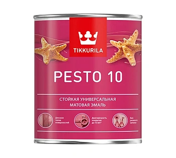 эмаль алкидная мат. песто 10 база с 0,9 л (1/6) "тиккурила"